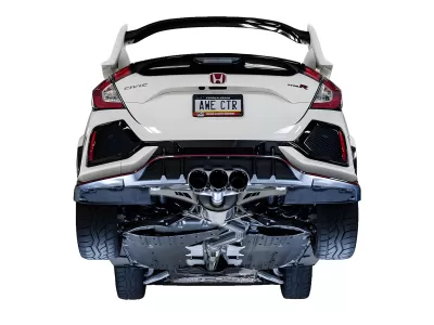 Honda Civic - 2017 to 2021 - 4 Door Hatchback [FK8 Type R, FK8 Type R Limited] (Touring Edition) (Triple Chrome Double Walled Slash Cut Tips) (Includes Front Pipe)