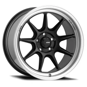 Universal (17x8, 5x120, 35mm, Matte Black with Matte Machined Lip) (Less Concave)