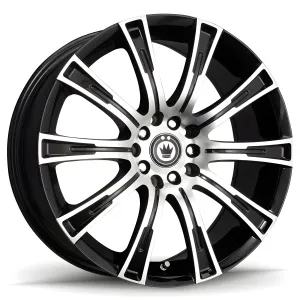 Universal (16x7.5, 5x105 / 5x114.3, 40mm, Black Machined Face)